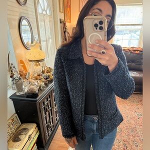 Sag Harbor Navy Tweed Blazer